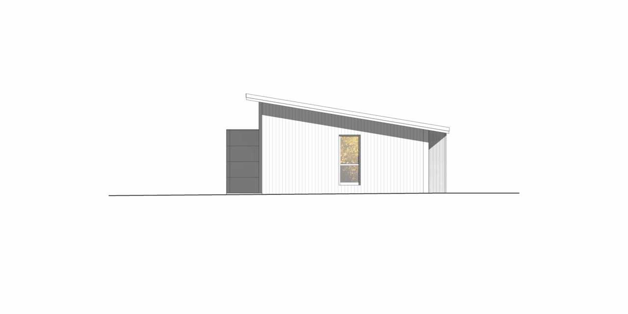 ADU Shed West Elevation